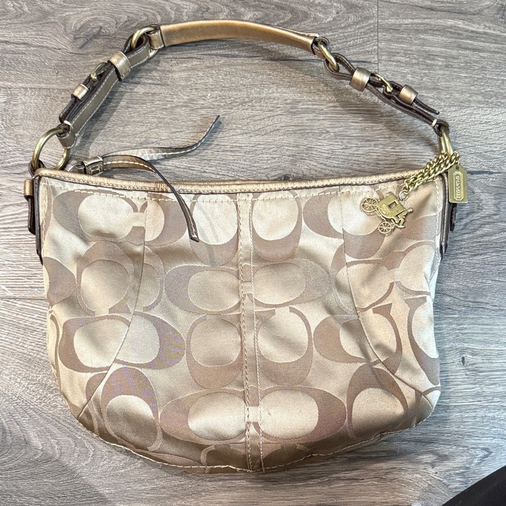Coach Vintage Gold Hobo Satchel